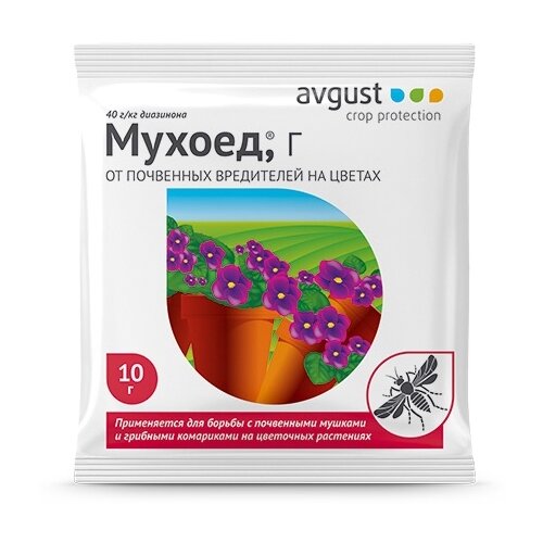 Avgust Средство от мух на цветах Мухоед, Г, 10 мл, 10 г фото