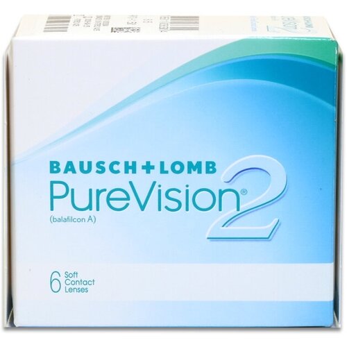 Контактные линзы Bausch & Lomb PureVision 2 HD., 6 шт., R 8,6, D +3 фото