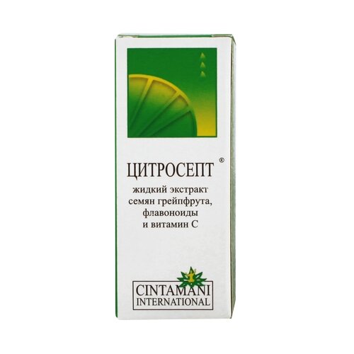 Цитросепт Экстракт семян грейпфрута д/вн. приема и нар. прим., 10 мл, 20 г, грейпфрут фото