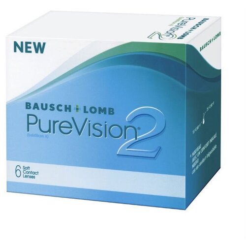 Контактные линзы Bausch & Lomb PureVision 2 HD., 6 шт., R 8,6, D +4 фото