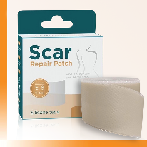 Силиконовый пластырь Scar Repair Patch рулонный телесный 4см*300см фото