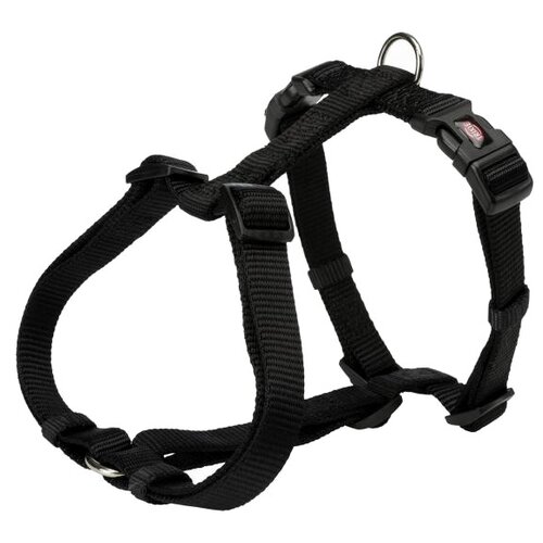 Шлейка TRIXIE Premium H-harness XS-S, обхват шеи 30-44  см, черный, XS фото