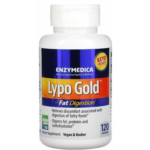 Enzymedica Lypo Gold 120 caps/ Энзаймедика Липо Голд 120 капсул фото