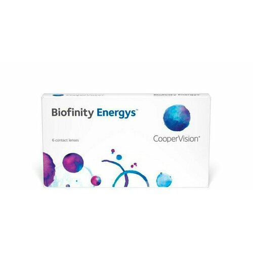 Контактные линзы CooperVision Biofinity Energys, 3 шт., R 8,6, D -1,75, прозрачный, 1 уп. фото