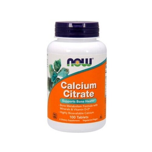 NOW Calcium Citrate 100 таб фото