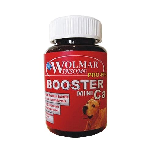 Кормовая добавка Wolmar Winsome Pro Bio Booster Ca Mini для мелких пород собак , 180 таб. фото