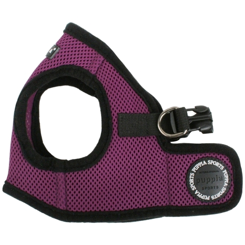 Шлейка Puppia Soft vest harness B, обхват шеи 32  см, фиолетовый, L фото