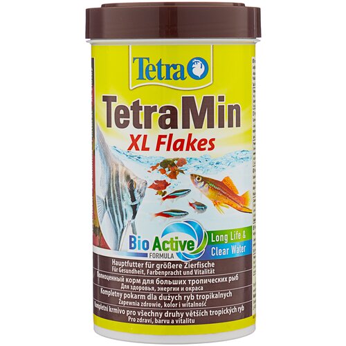 Сухой корм  для  рыб, ракообразных Tetra TetraMin XL Flakes, 500 мл, 80 г фото