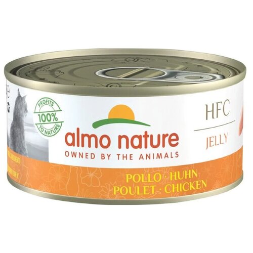 Влажный корм для кошек Almo Nature HFC Jelly с курицей 150 г (кусочки в желе) фото