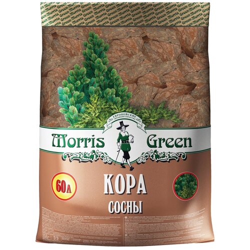 Кора сосны Morris Green коричневый, 60 л, 9 кг фото