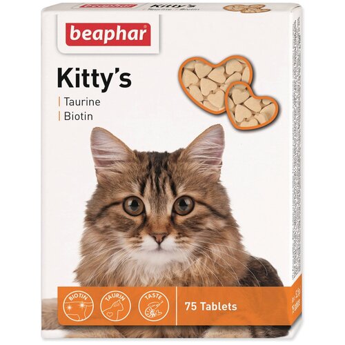 Кормовая добавка Beaphar Kitty's Taurine + Biotin , 75 таб. фото