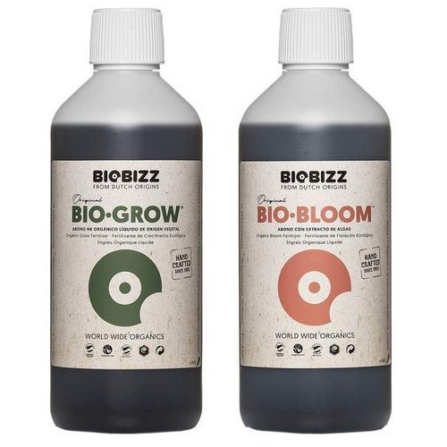 Набор удобрений BioBizz для роста и питания Bloom 500мл+Grow 500мл фото