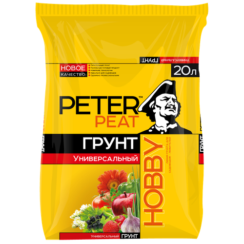 Грунт PETER PEAT линия Hobby универсальный, 20 л, 7.6 кг фото