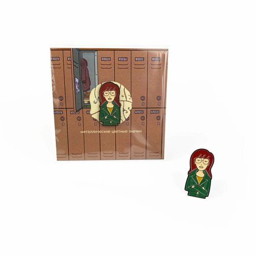 Значок металлический / Little Pins / Daria Morgendorffer / Мультики / Мемы / Сериалы / фото