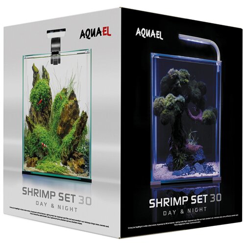 Аквариум AquaEl Shrimp set Smart LED Day/Night 30 л - с набором оборудования, белый фото