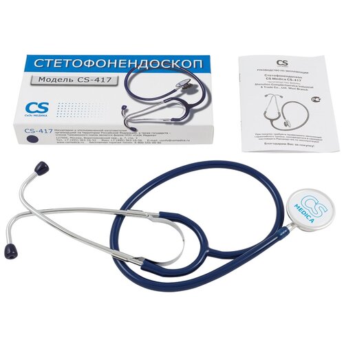 Стетофонендоскоп CS Medica CS-417, синий фото