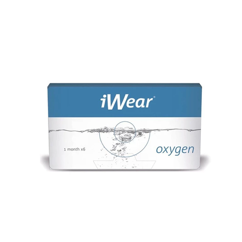 Контактные линзы iWear Oxygen, 6 шт., R 8,6, D -3 фото