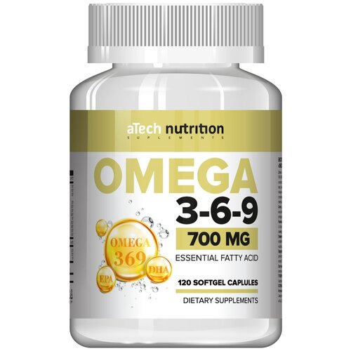 фотография Капсулы aTech Nutrition Omega 3-6-9, 120 шт., купить за 718р