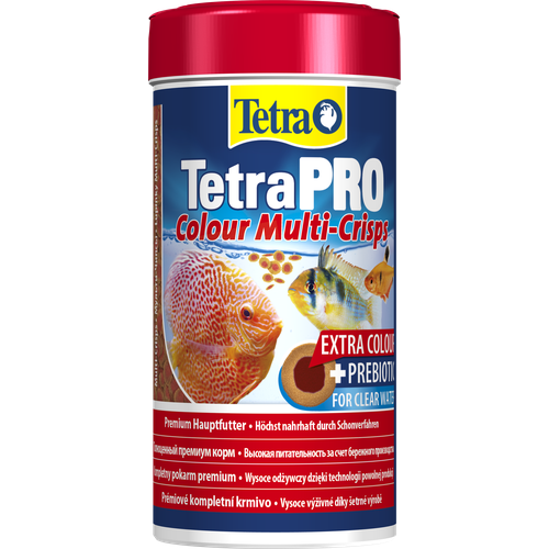 фотография Корм Tetra TetraPRO Colour Multi-Crisps 250 мл, чипсы премиум для усиления окраски всех видов тропических рыб, купить за 724р