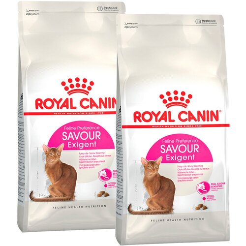 ROYAL CANIN SAVOR EXIGENT для привередливых взрослых кошек (0,4 + 0,4 кг) фото