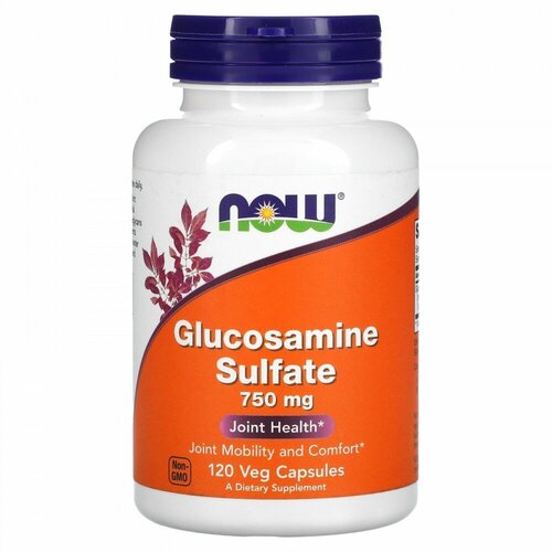 Глюкозамин 750 мг NOW Foods Glucosamine 750 mg, 120 веганских капсул фото