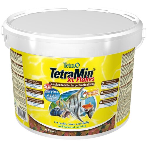 Сухой корм  для  рыб, ракообразных Tetra TetraMin XL Flakes, 10 л, 2.1 кг фото