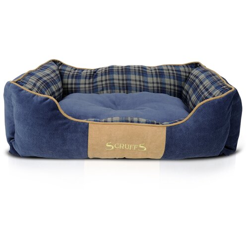 Лежак для собак и кошек Scruffs Highland Box Bed 90х70х13 см 90 см 70 см синий 13 см фото