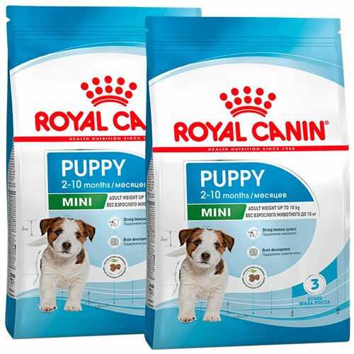 фотография Сухой корм ROYAL CANIN MINI PUPPY для щенков маленьких пород (2 + 2 кг), купить за 3561р