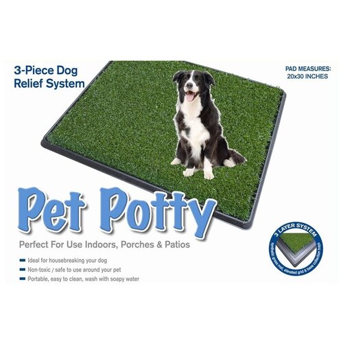 Туалет для собак средних и больших пород с травкой Pet Potty Big (1 шт) фото