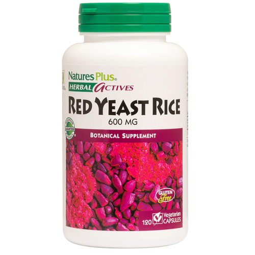 NaturesPlus Source of Life Garden RED YEAST RICE (Органический красный дрожжевой рис) 600 мг 120 капсул фото