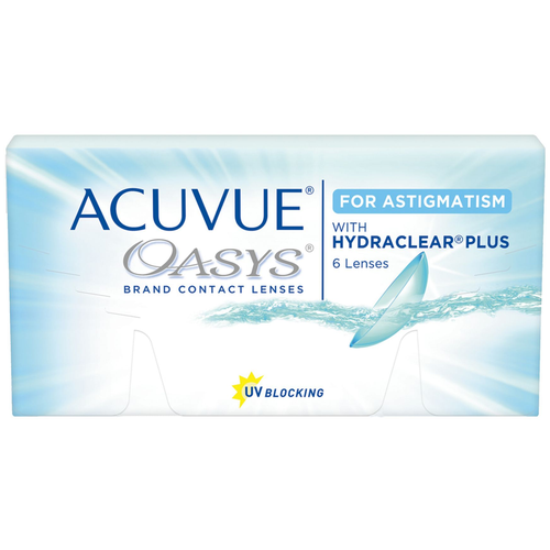 Контактные линзы ACUVUE OASYS For Astigmatism with Hydraclear Plus, 6 шт., R 8,6, D +5,25, CYL: -1,25, AХ: 120 фото