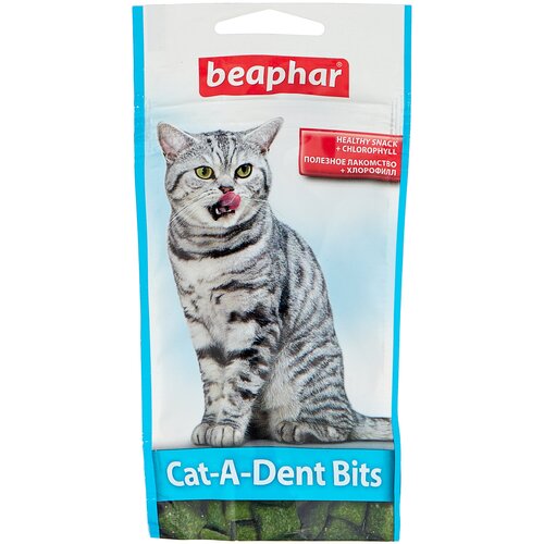 Лакомство для кошек  Beaphar Cat-A-Dent Bits, 35 г птица фото