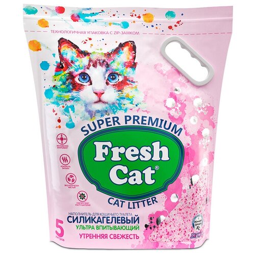 Впитывающий наполнитель Fresh Cat Утренняя свежесть, 5л, 1 шт. фото