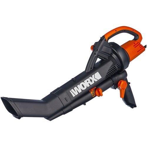 Электрический садовый пылесос Worx WG505E, 3000 Вт, жёлтый фото