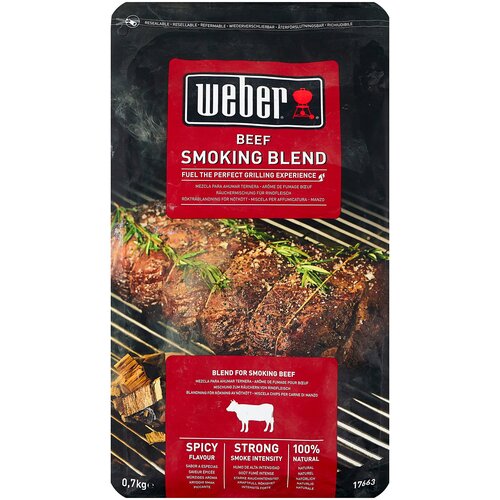 Weber Щепа для копчения, смесь для говядины, 700 г, 0.7 кг, 1 уп. фото