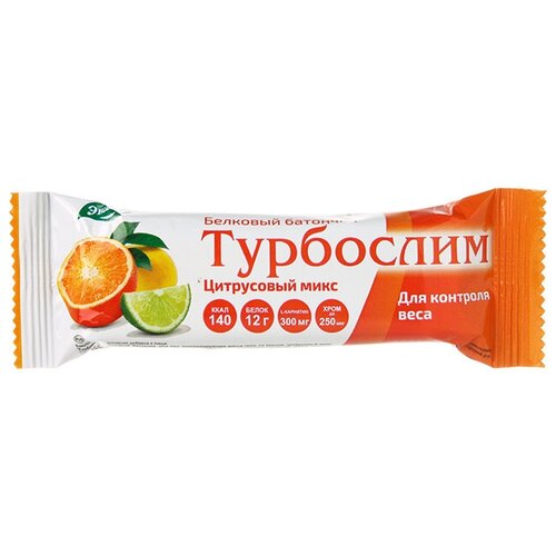 Турбослим батончик, 50 г, цитрусовый микс фото