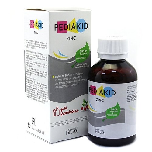 PEDIAKID Zinc фл., 125 мл, клубника фото