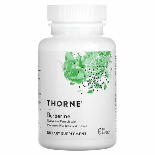 Thorne Research, Берберин, Berberine 200 mg, 60 caps фото