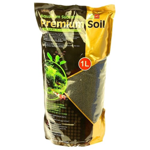 Грунт ISTA Aquarium Substrate Premium Soil 1.5-3.5 мм 1 л, 1.5-3.5 мм, 0.8 кг фото