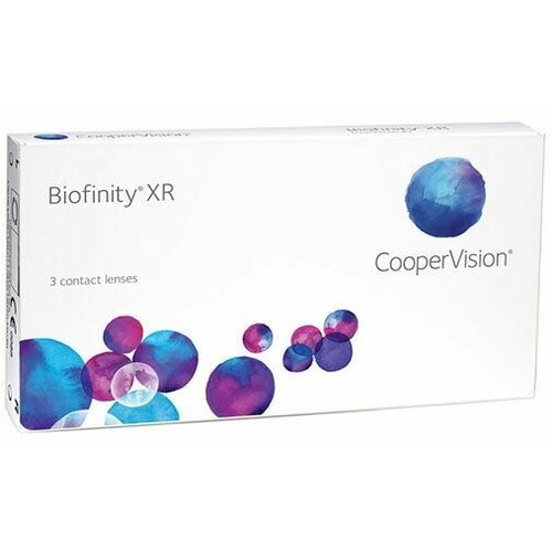 Контактные линзы CooperVision Biofinity XR, 3 шт., R 8,6, D -13, прозрачный, 1 уп. фото