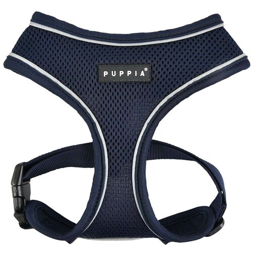 фотография Шлейка Puppia Soft harness pro, обхват шеи 43  см, синий, XL, купить за 2330р