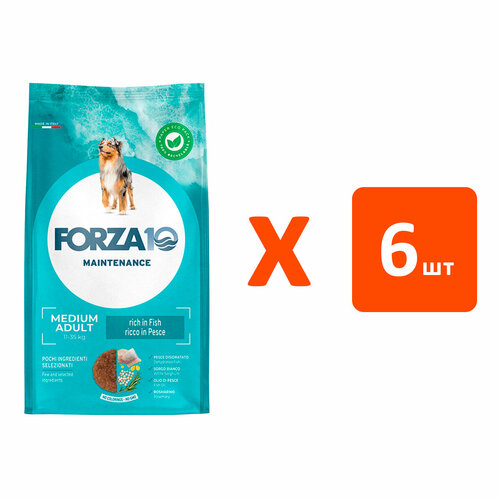 FORZA10 DOG MAINTENANCE ADULT MEDIUM для взрослых собак средних пород с рыбой (2 кг х 6 шт) фото