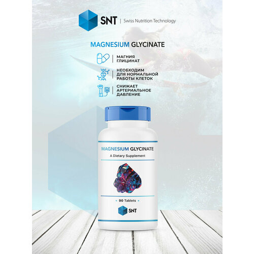 Глицинат Магния SNT Magnesium Glycinate 200 mg - 90 Tablets фото