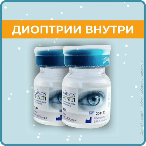 Контактные линзы OKVision Infiniti, 1 шт., R 8,4, D -3,25, бесцветный, 2 уп. фото