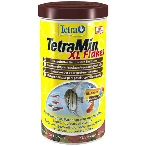 Сухой корм  для  рыб, ракообразных Tetra TetraMin XL Flakes, 1 л, 160 г фото