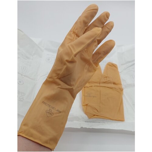 Перчатки Protexis™ Latex Surgical Gloves хирургические латекс/нитрил стерильные, размер 9.0, 20 шт. (10 пар) фото