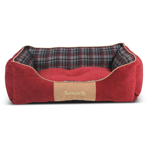 Лежак для собак и кошек Scruffs Highland Box Bed 90х70х13 см 90 см 70 см красный 13 см фото