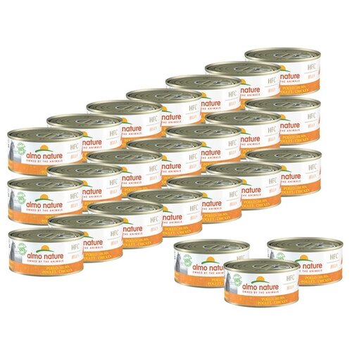 Влажный корм для кошек Almo Nature HFC Jelly с курицей 24 шт. х 150 г (кусочки в желе) фото