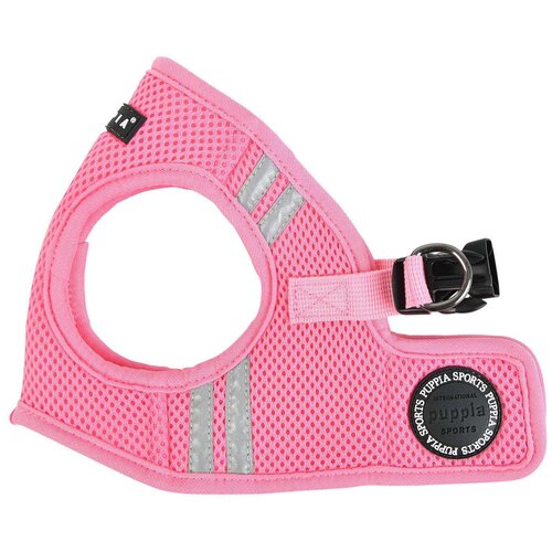 Шлейка Puppia Soft vest harness pro, обхват шеи 26  см, розовый, S фото