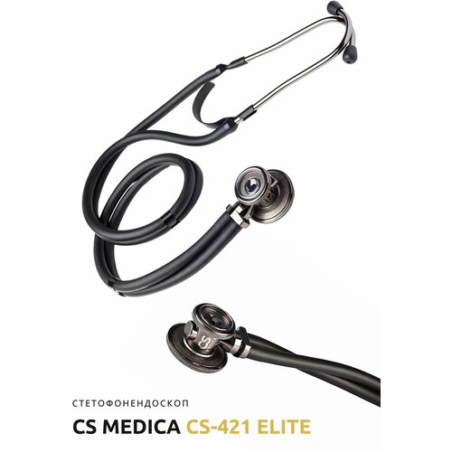 Стетофонендоскоп CS Medica CS-421 Elite, черный фото